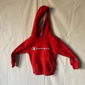 Red Champion Kids Hoodie